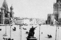 Первое электрическое освещение Красной площади. 1896 год.