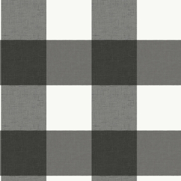 Picture of Charcoal Farmhouse Plaid Peel and Stick Wallpaper