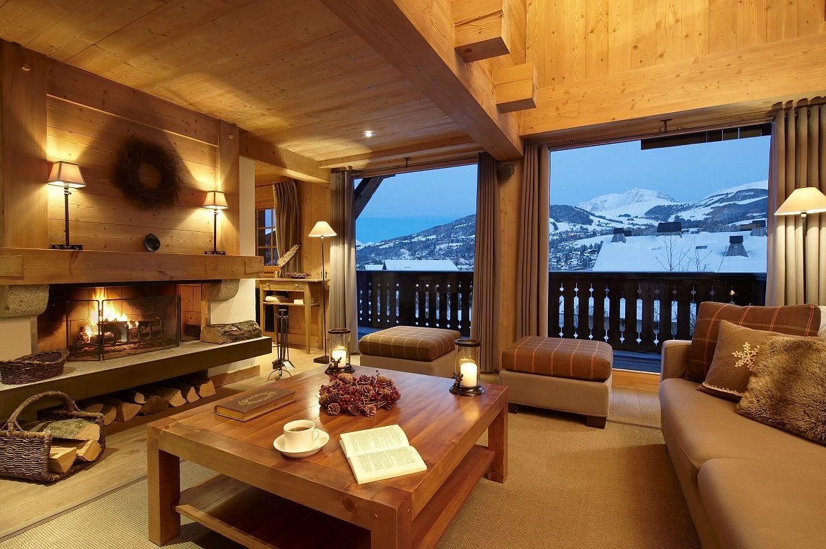 Chalet Sommet Fireplace - Courchevel France
