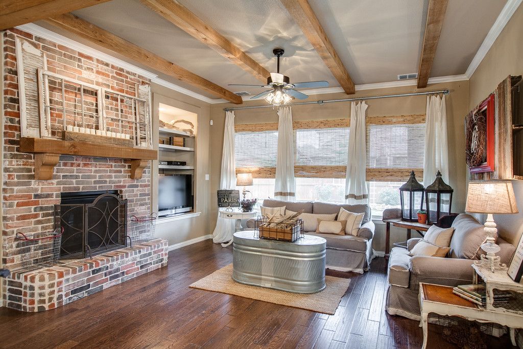 Living room in navy blue decor