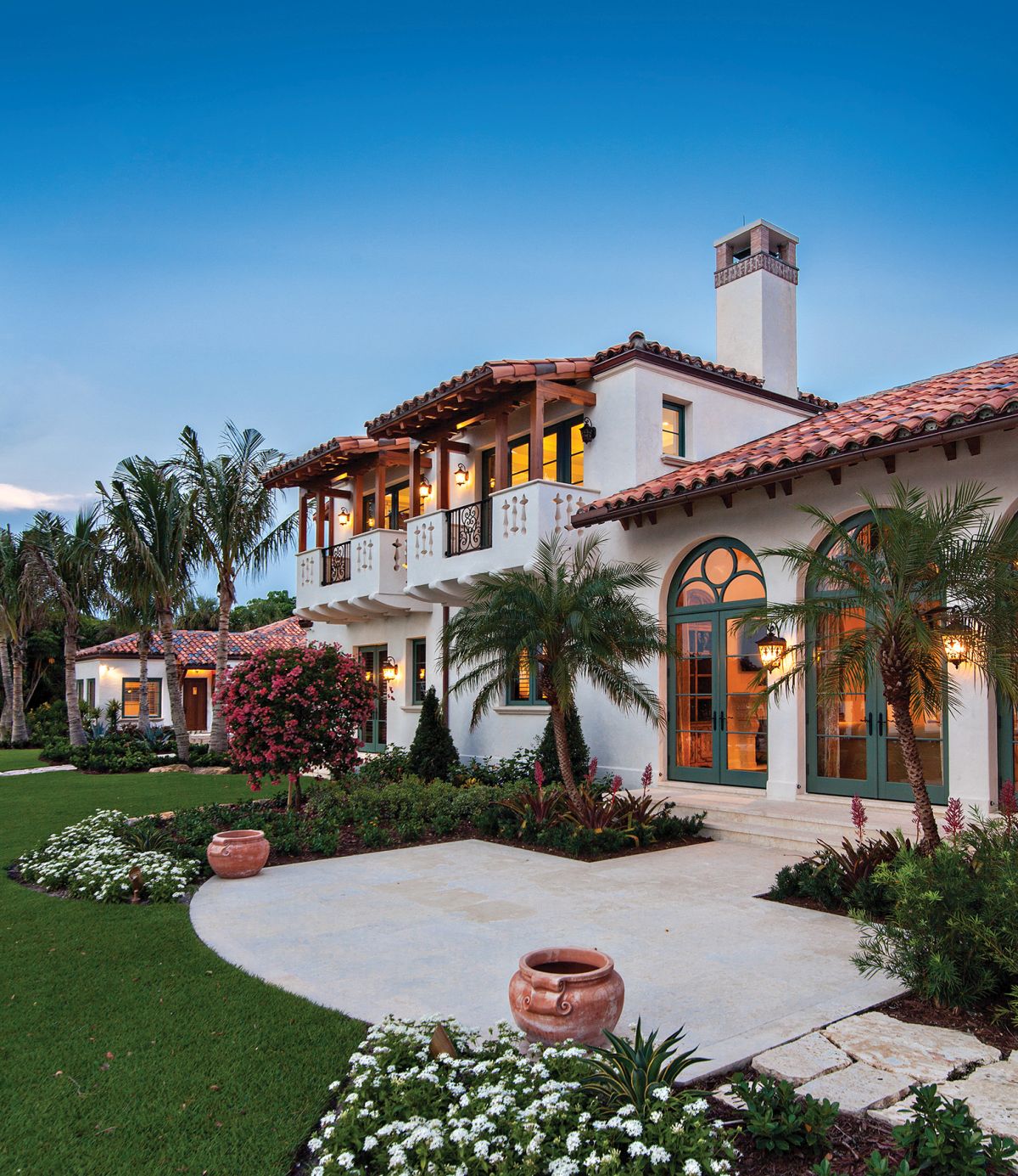 Mediterranean Style Terrace Garden