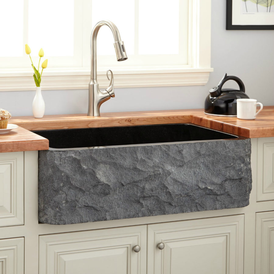 Signature Hardware granite kitchen sink