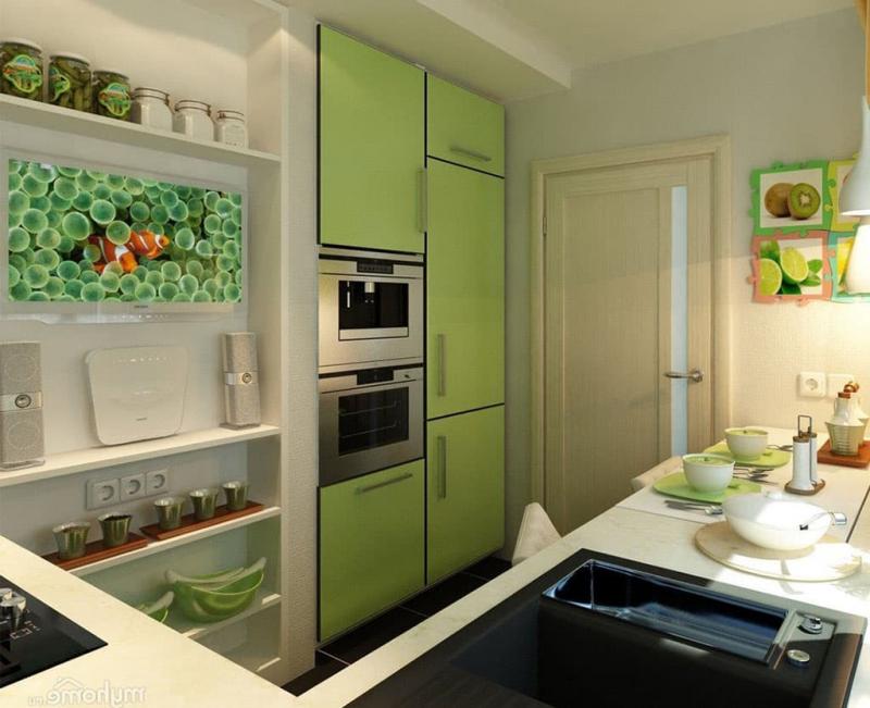 The tricks of the kitchen arrangement 6 sq.m. Xnumx