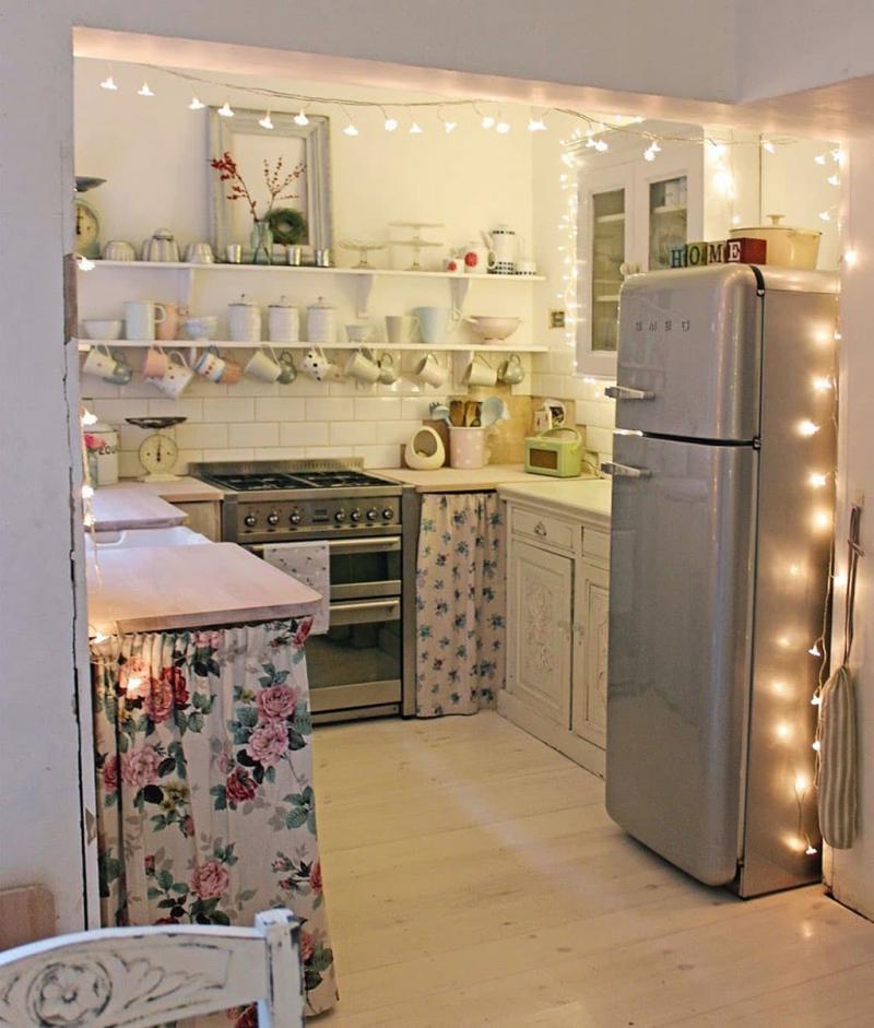 Lighting in the kitchen 6 square. m 3