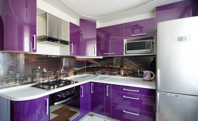 Visual effects on the kitchen 6 square. m 3