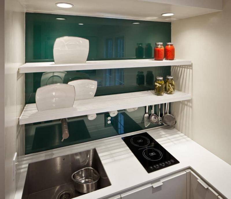 Visual effects on the kitchen 6 square. m 6