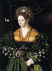Bartolomeo Veneto, Portrait of a Woman in Green
