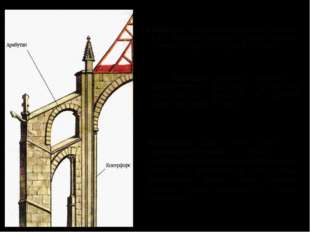 Аркбутан - наружная каменная упорная арка, которая передает распор сводов гл