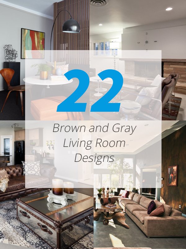 brown gray livingroom
