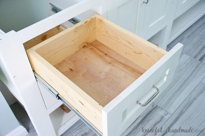 With a little bit of woodworking experience you can build your own bathroom vanity. Build an 8