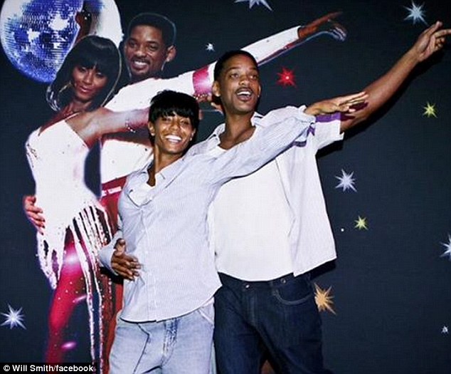 Dancing with stars: Will Smith shared a photo on Facebook showing himself with wife Jada Pinkett Smith then and now to celebrate her birthday on Thursday