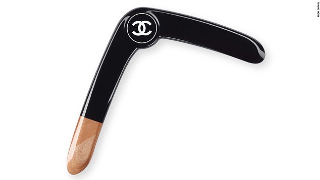 Chanel has started selling a £1,100 boomerang for its outdoor-savvy customers. It also offers a set of beach racquets and balls for £2,800