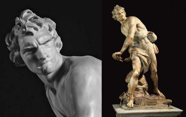 скульптура Давид, Бернини находится в галерее Боргезе