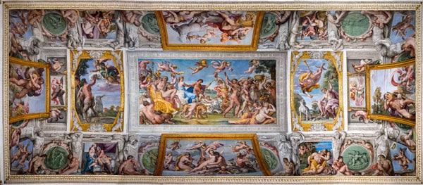  фрески Караччи в римском палаццо Фарнезе (Palazzo Farnese)
