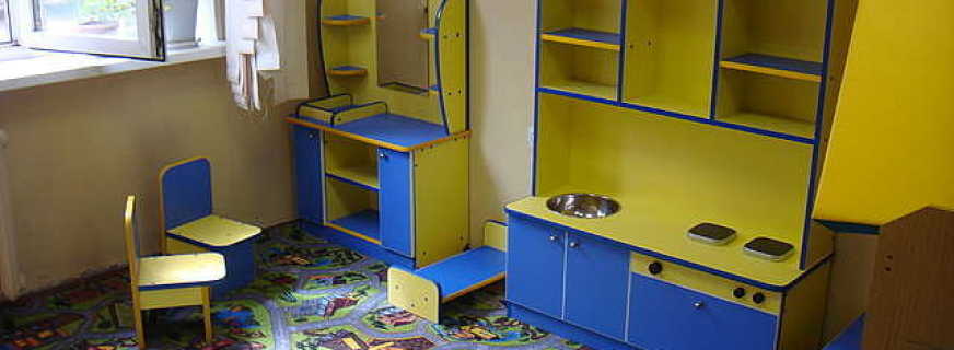 Виды игровой мебели в детский сад, основные требования