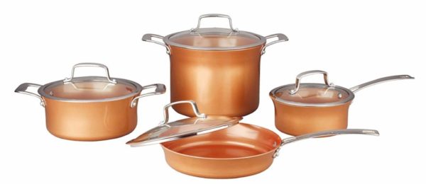 CONCORD 8-Piece Copper Cookware Set