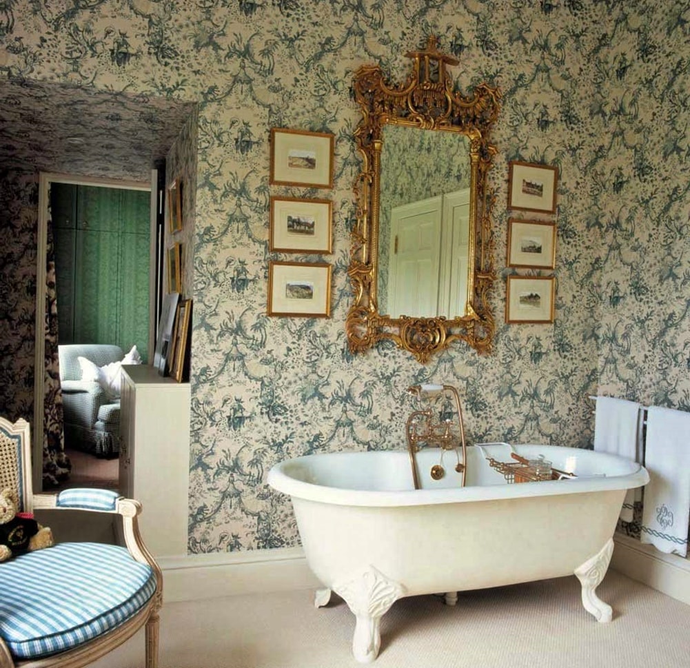 Викторианский стиль в интерьере ванной комнаты
