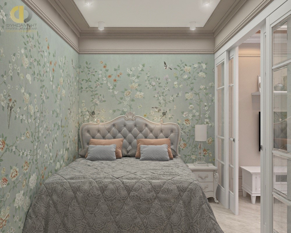 Спальня в классическом стиле в квартире. Фото 2018
