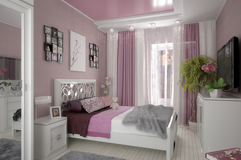 Дизайн розовой спальни в стиле прованс