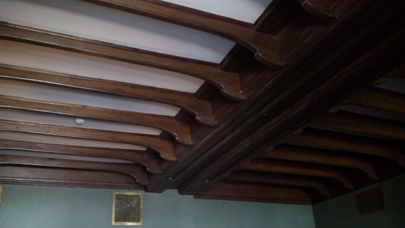 Потолок готического кабинета в особняке Смирнова