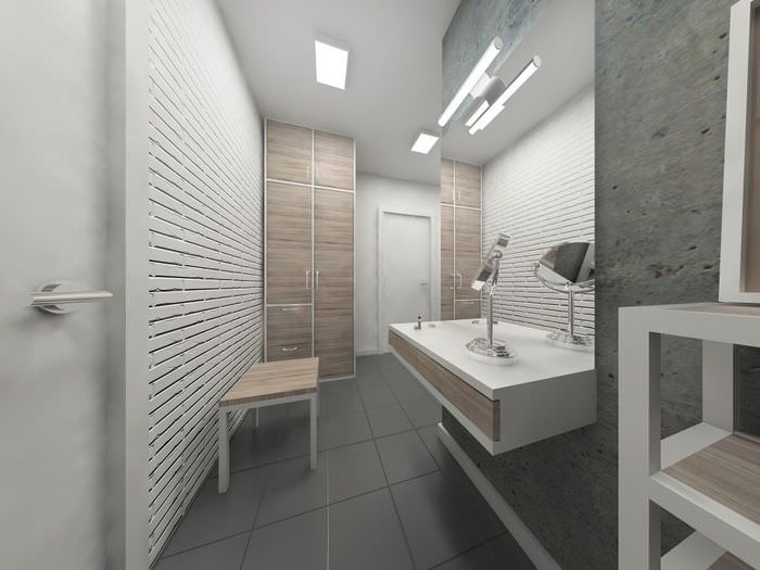 Дизайн коридора в стиле лофт в однокомнатной квартире