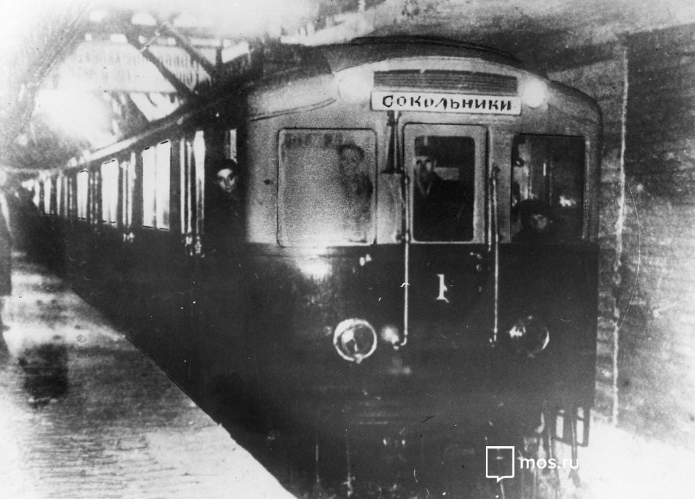 The first Moscow Metro train, 1934. Photo provided by the Moscow Metro